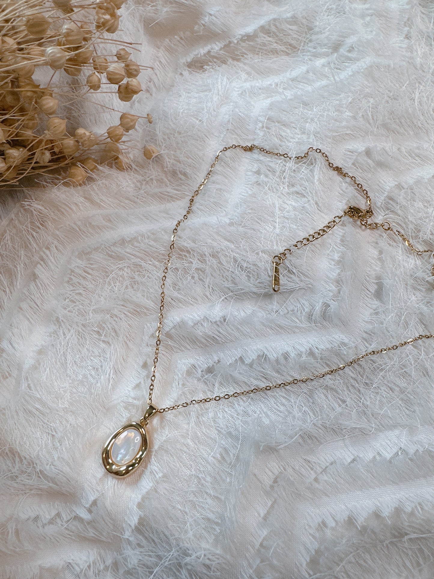 Soul Mate & Stainless steel pearl necklace