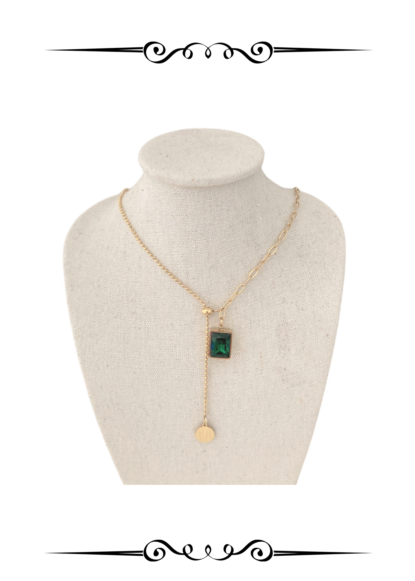 Soul Mate Ever Green & Gem Necklace
