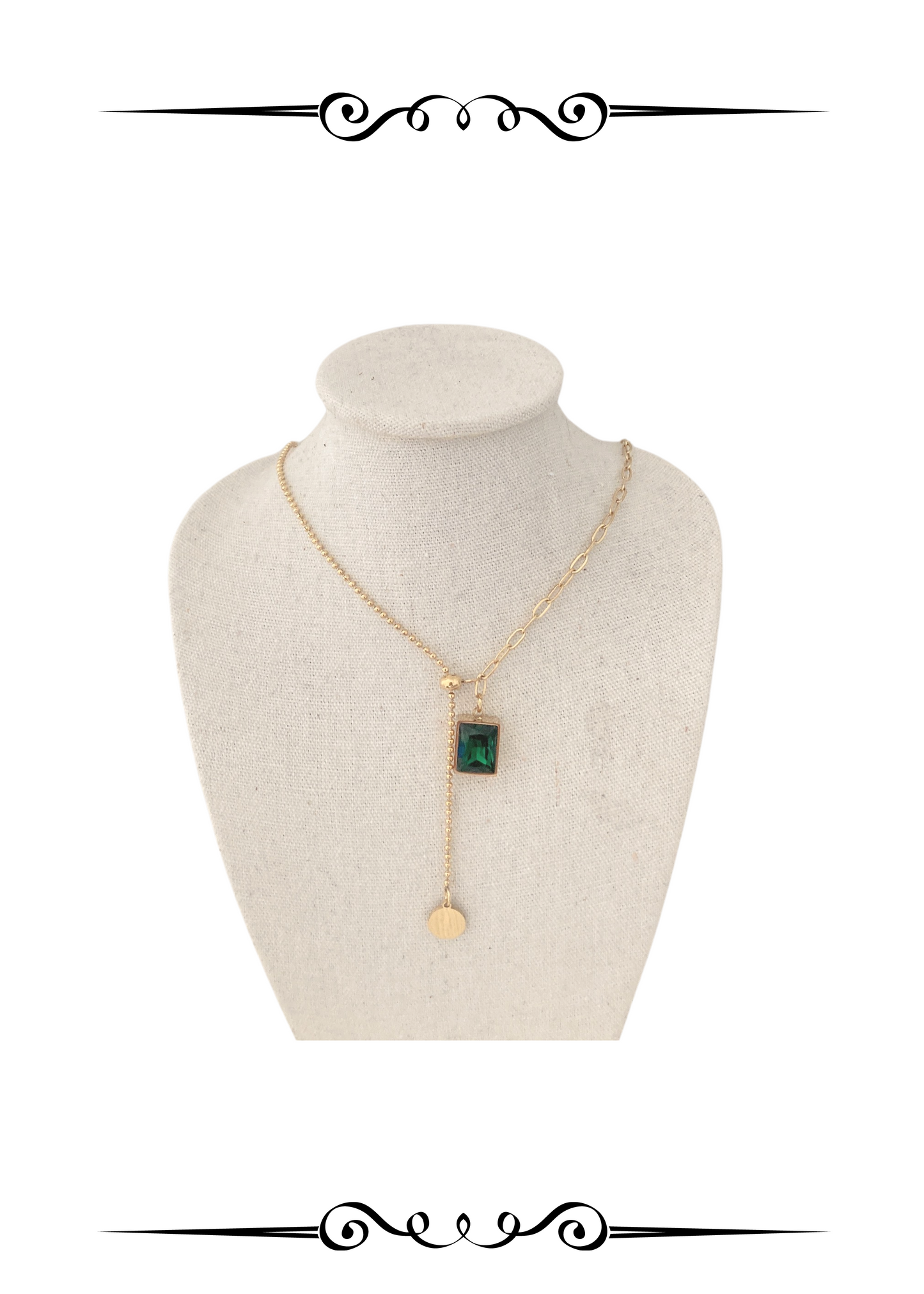 Soul Mate Ever Green & Gem Necklace