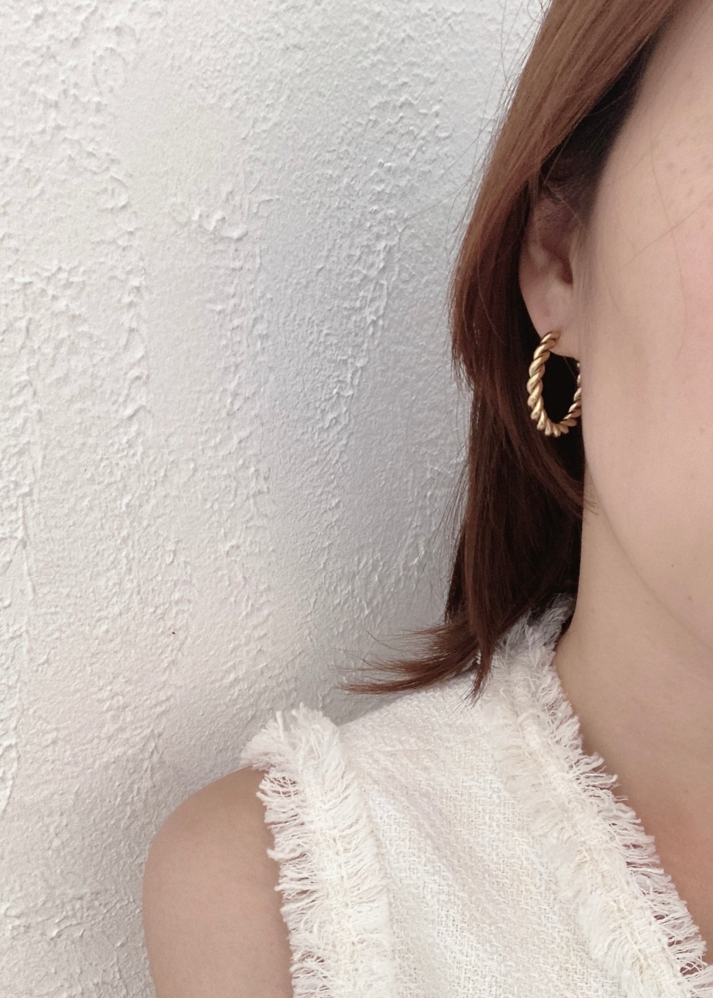 Soul Mate Twisted Hoop & 18K Gold Plated Earrings