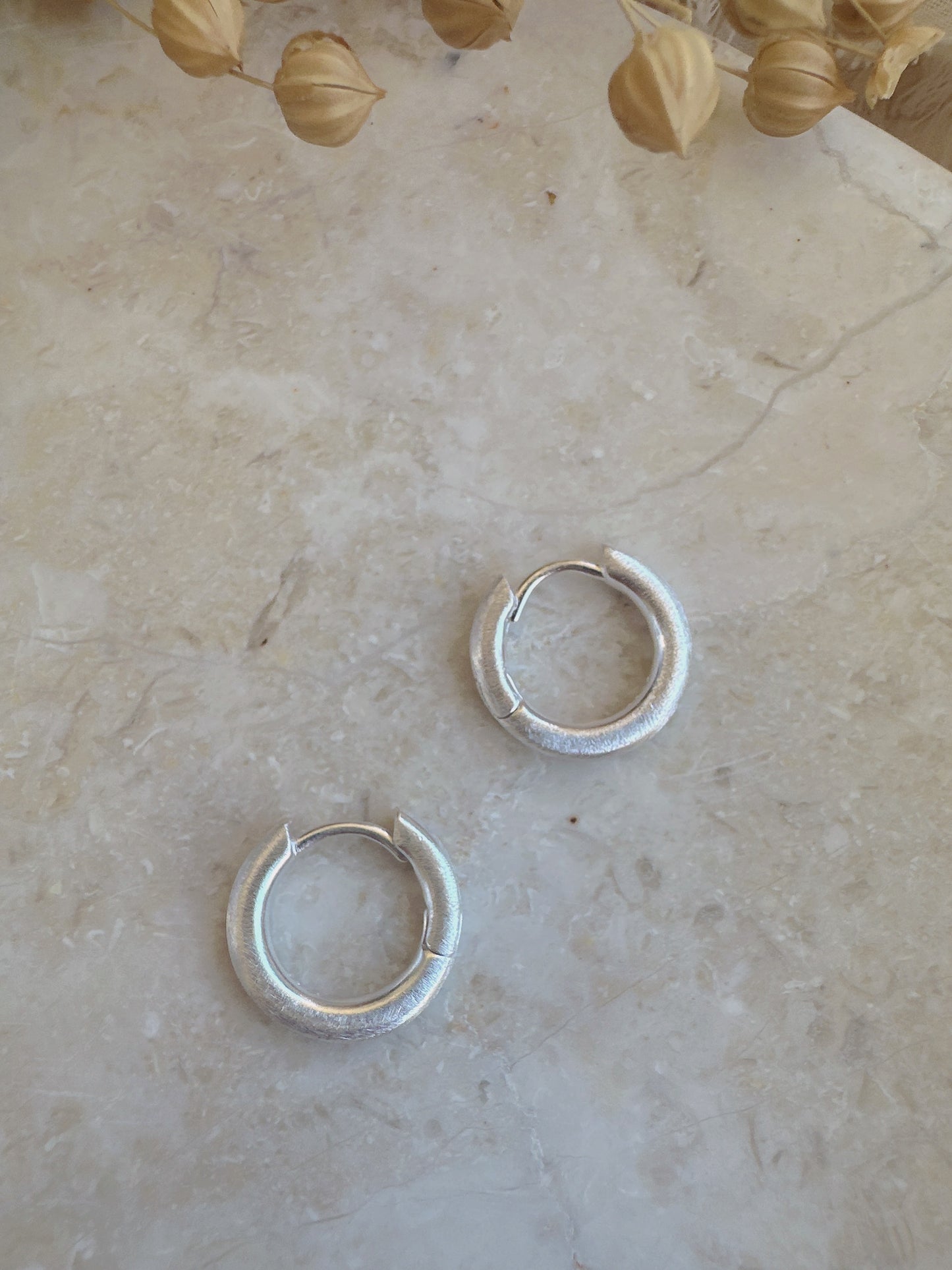 16mm 925 sterling silver hoop earrings