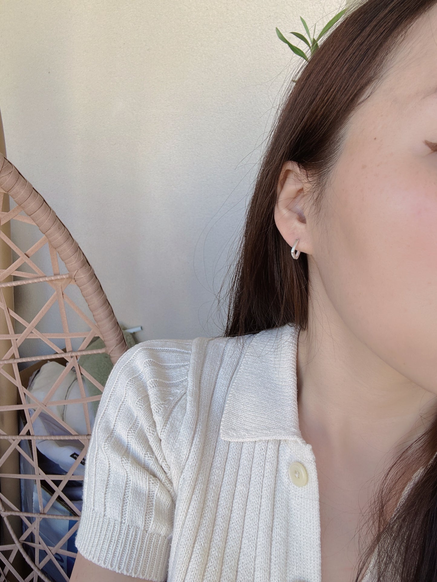 925 silver post mini earrings