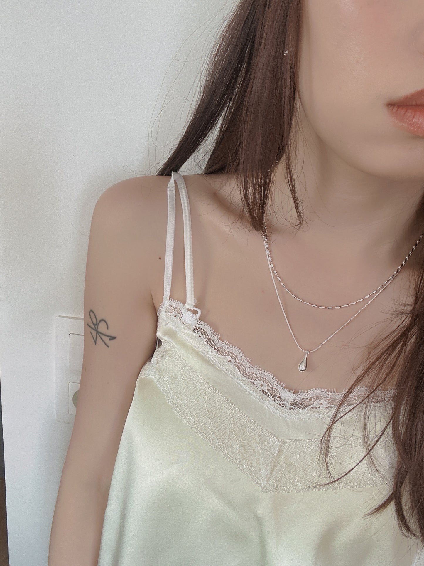 Soul Mate & Double Layer 925 Sterling Silver Necklace