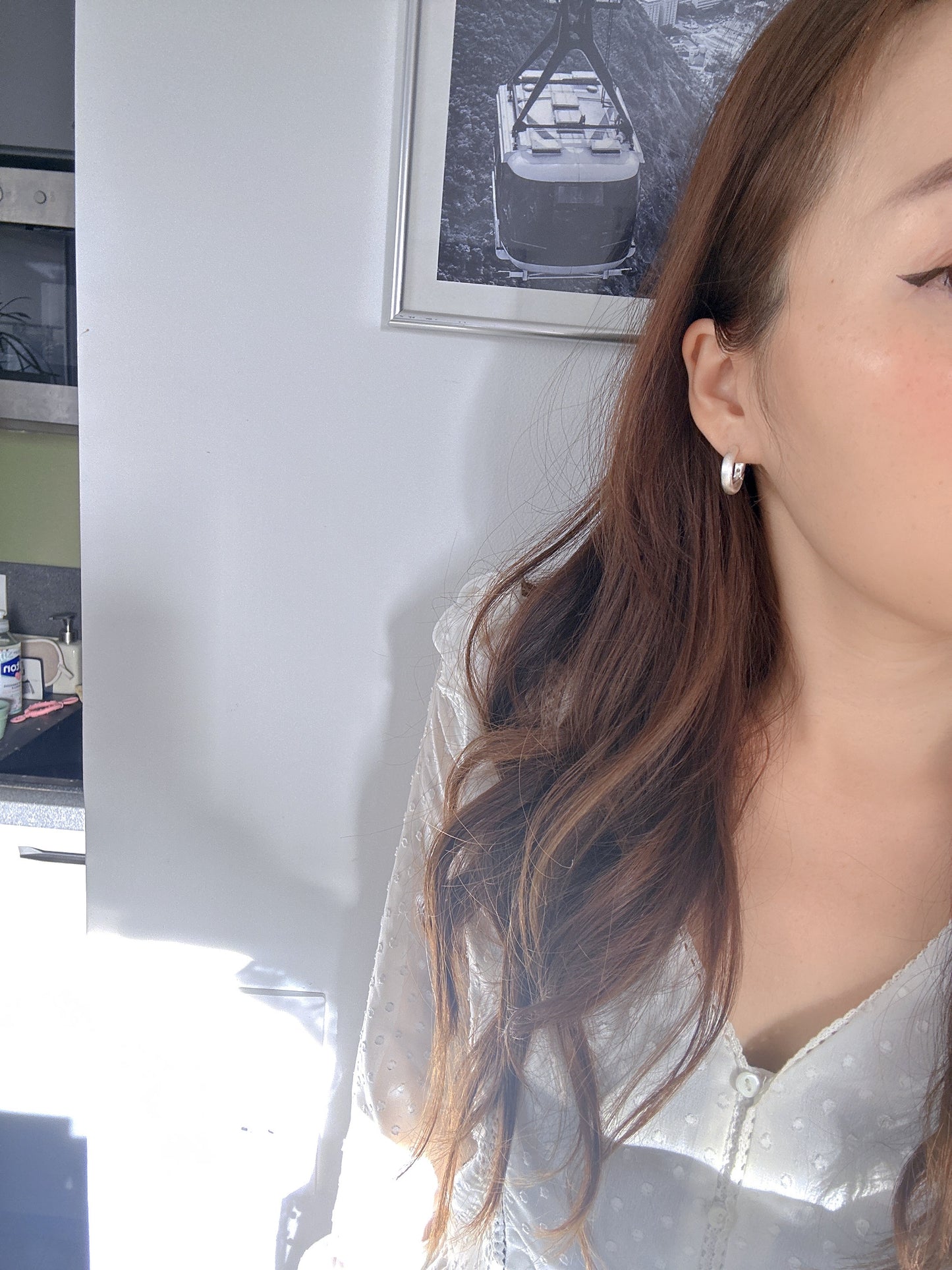 925 sterling silver hoop classic earrings