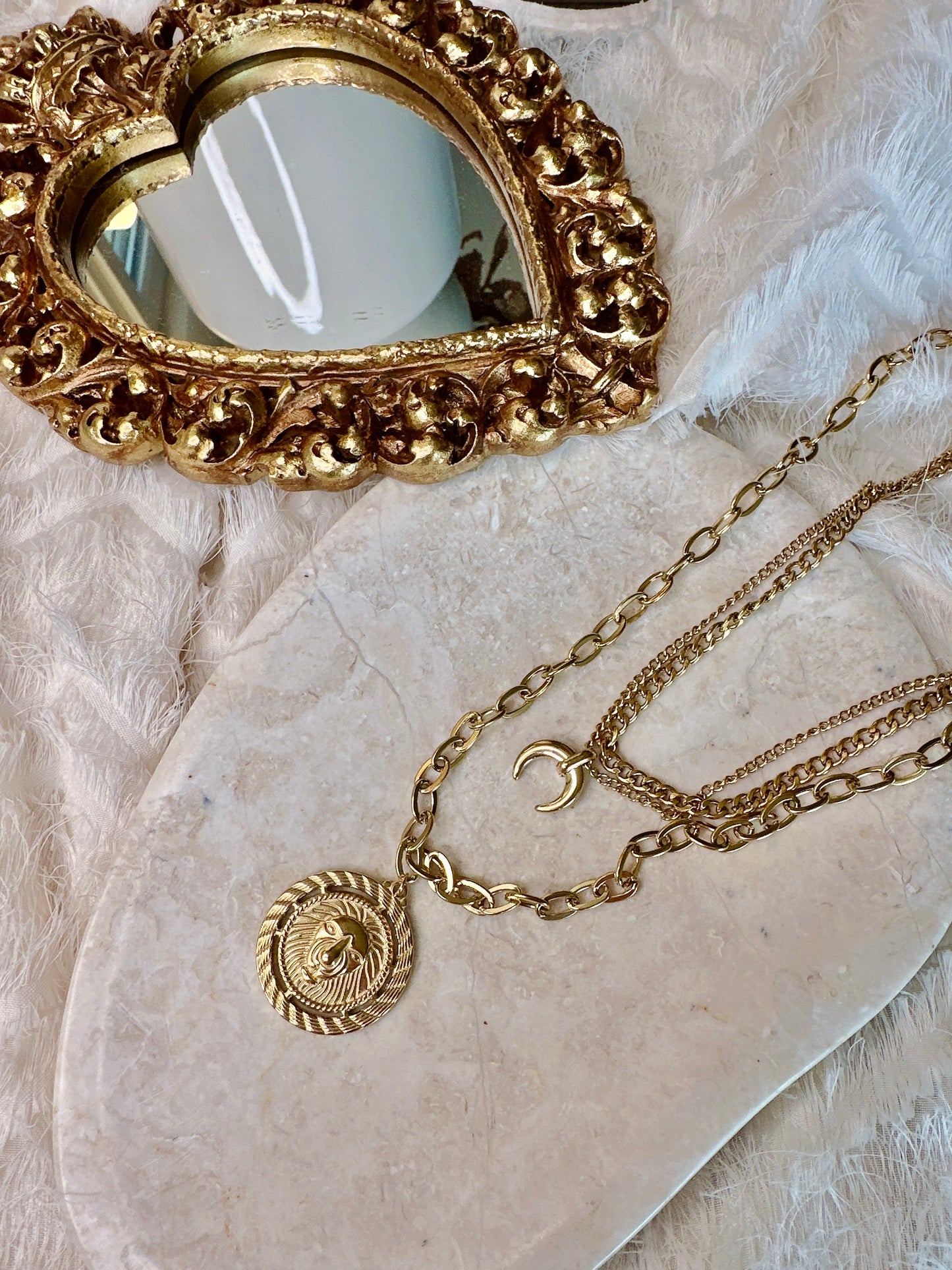 Set of bohemian style necklaces