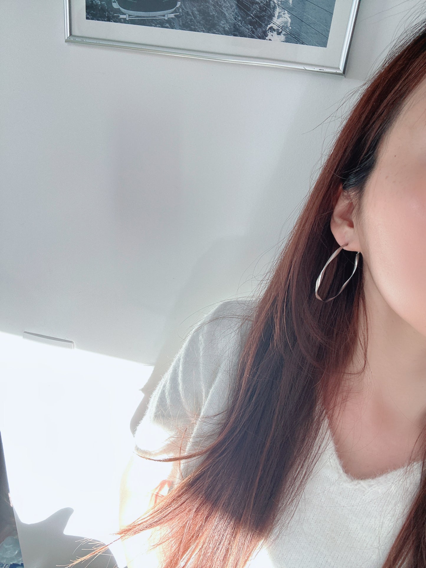 50mm Stainless steel big hoop earrings