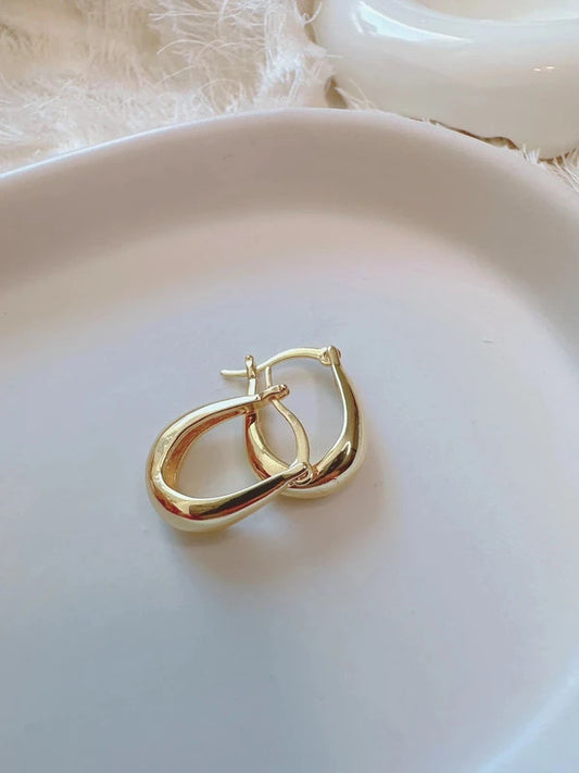 Soul Mate   & 925 Silver post mini hoop earrings