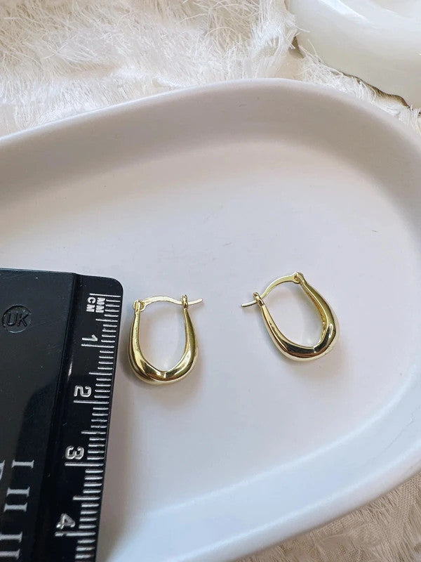 Soul Mate   & 925 Silver post mini hoop earrings