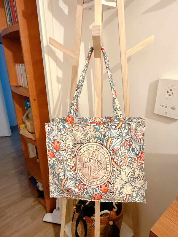 Soul Mate & Floral Paris bag with zipper