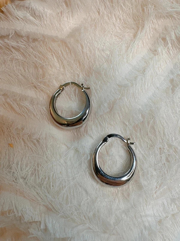 Soul Mate mini hoop & 22mm 925 sterling silver hoop earrings