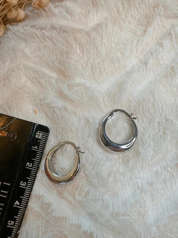 Soul Mate mini hoop & 22mm 925 sterling silver hoop earrings