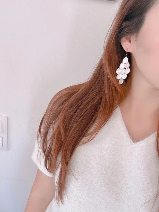 Soul Mate & Shell 925 silver post earrings