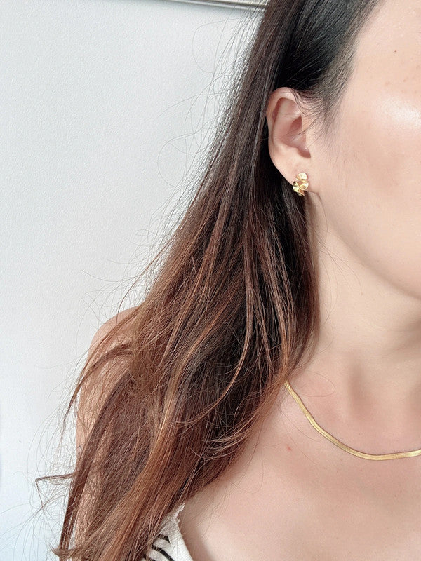 925 silver post mini earrings