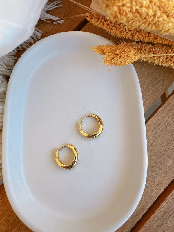 Soul Mate & Stainless steel mini hoop earrings