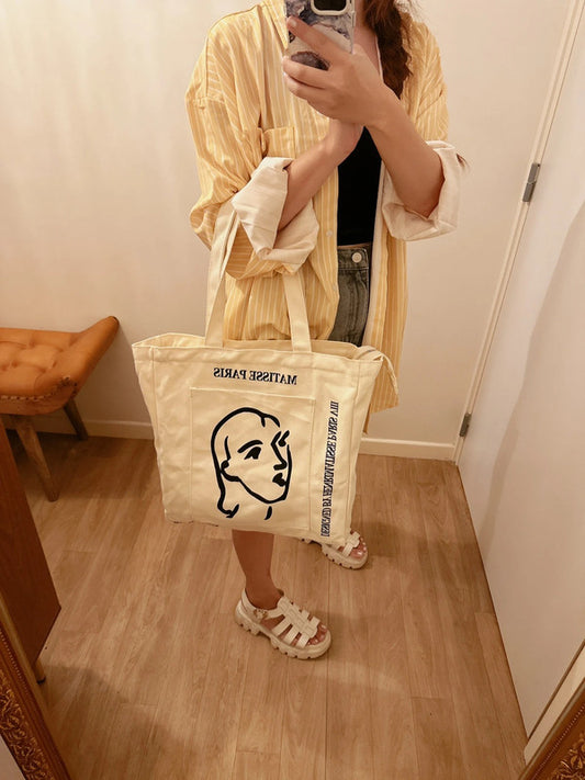 Soul Mate & Mattise shopping bag with zipper