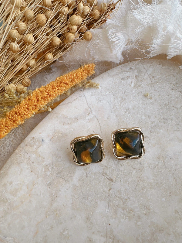 Soul Mate & 925 silver post earrings