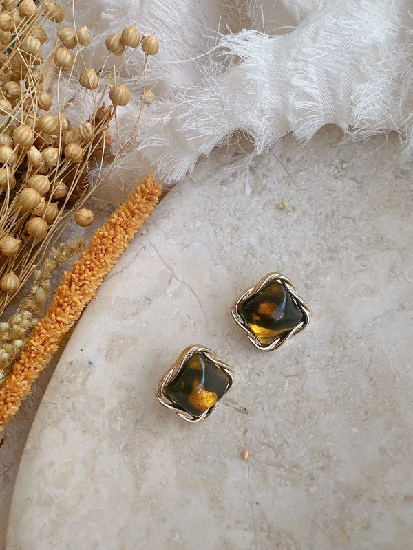 Soul Mate & 925 silver post earrings