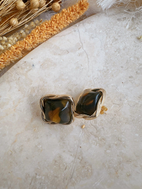 Soul Mate & 925 silver post earrings