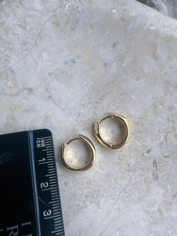 Soul Mate mini hoop & 925 sterling silver minimalist mini hoop earrings