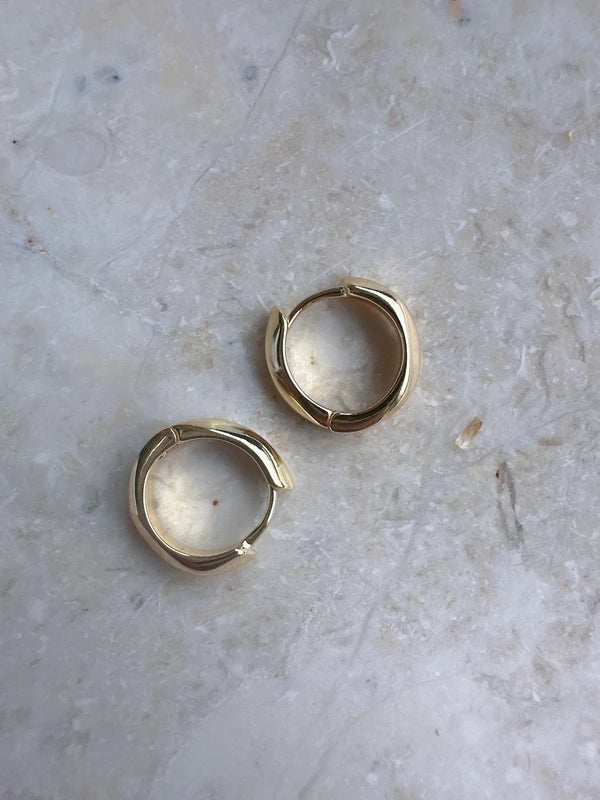 Soul Mate mini hoop & 925 sterling silver minimalist mini hoop earrings