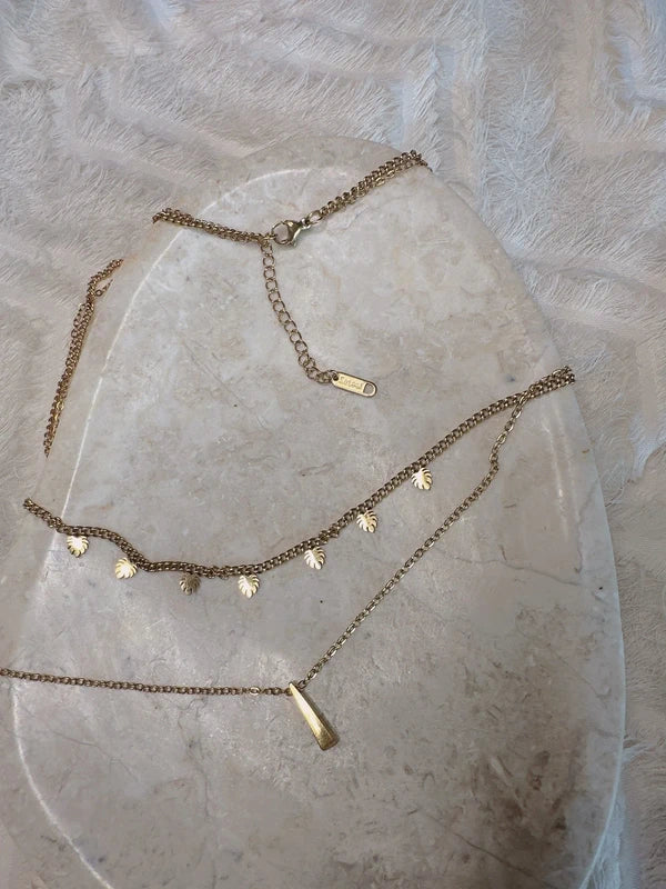 Soul Mate 527 & Double layer Bohemia stainless steel necklace