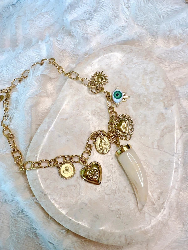Soul Mate 162 & Bohemian style stainless steel necklace