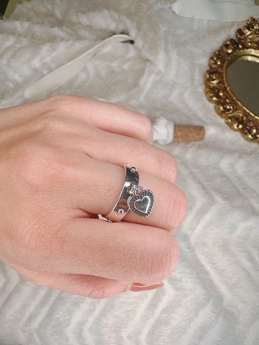 Soul Mate Ro & 925 sterling silver adjustable ring