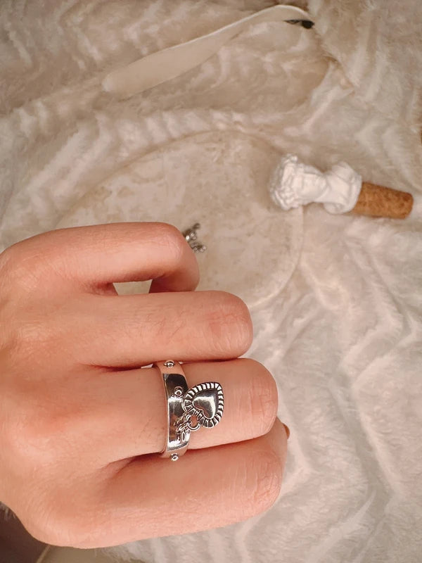 Soul Mate Ro & 925 sterling silver adjustable ring