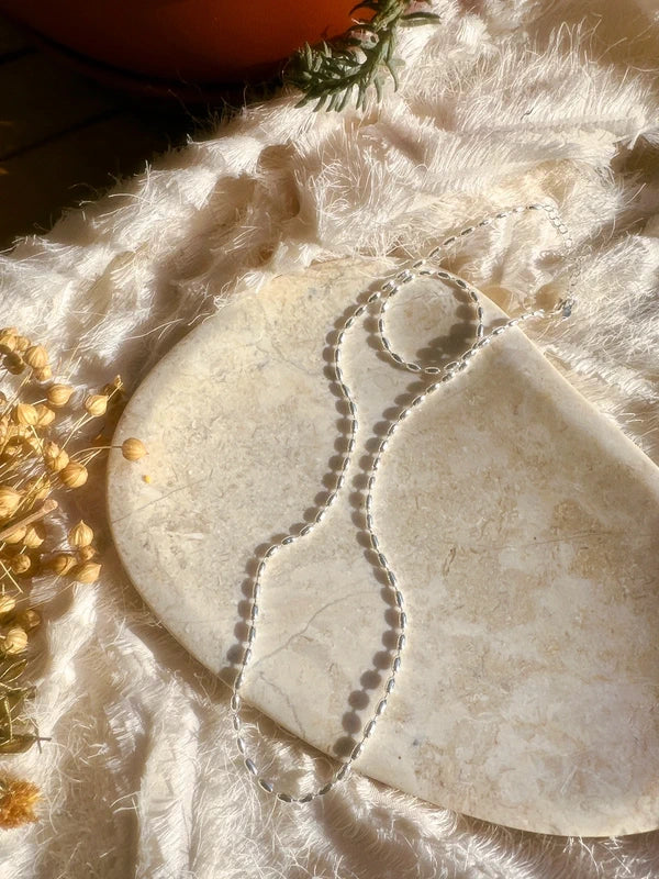 Set of two 925 sterling silver necklaces