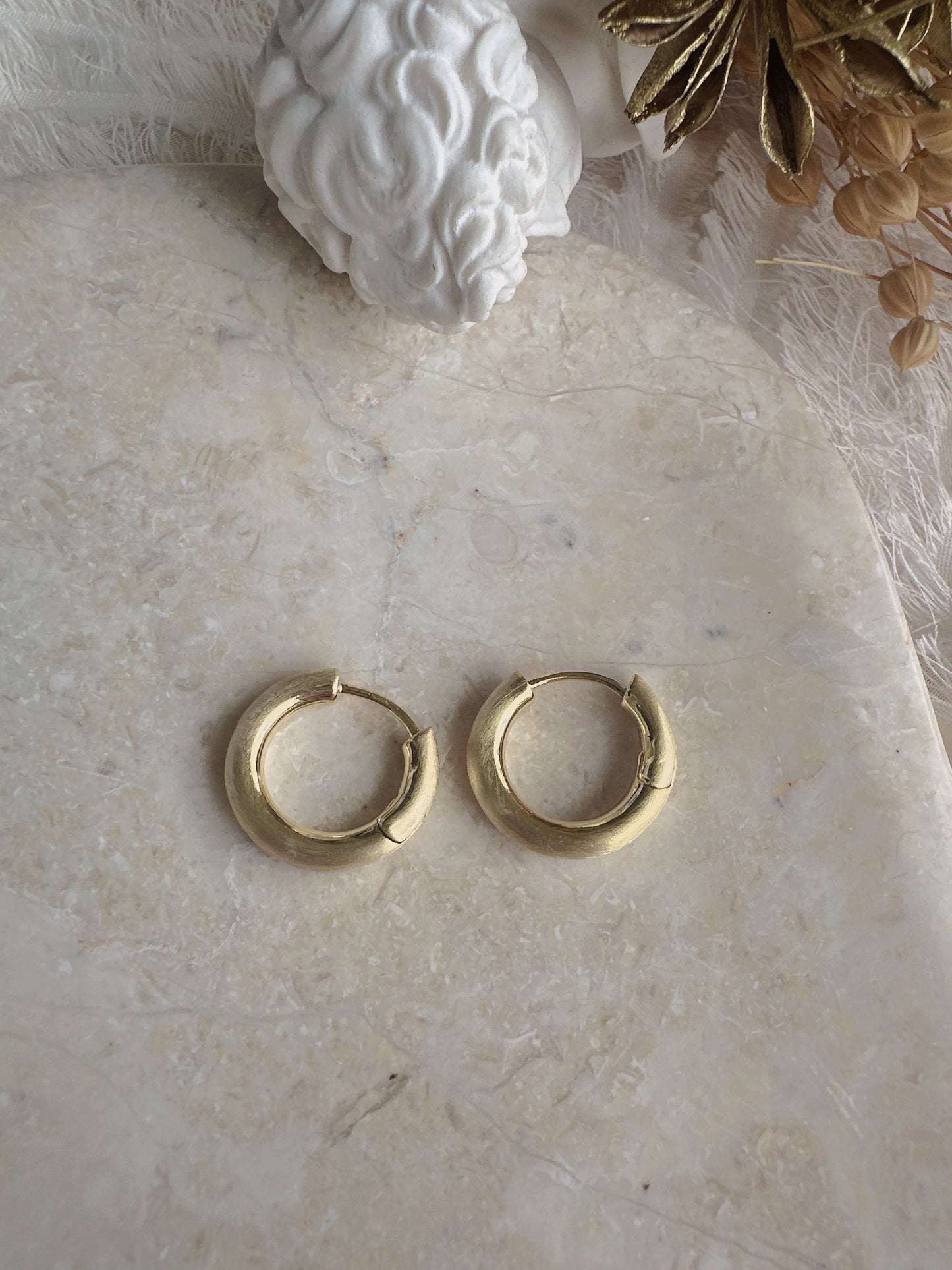 20mm 925 Silver post hoop earrings