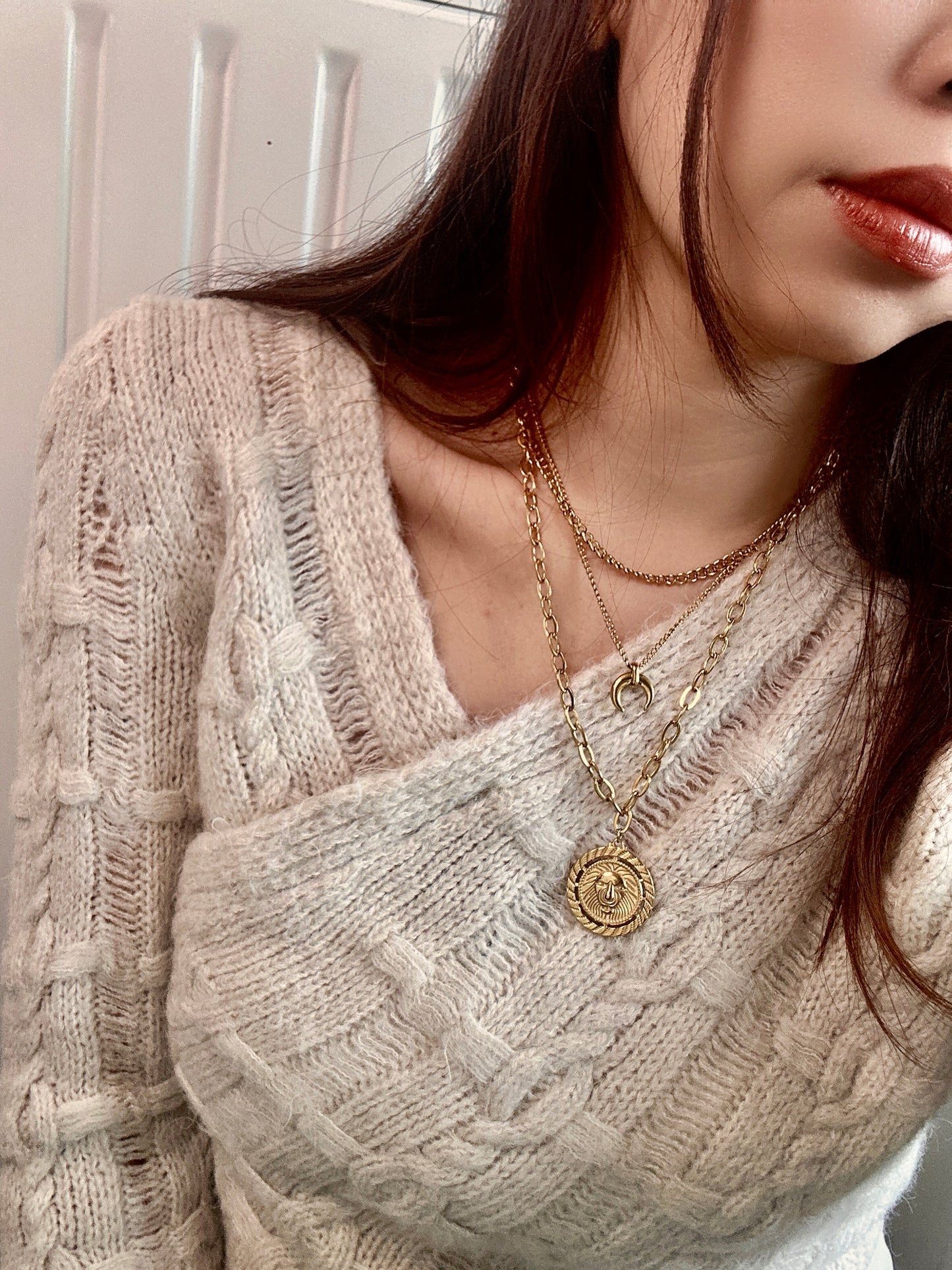 Set of bohemian style necklaces