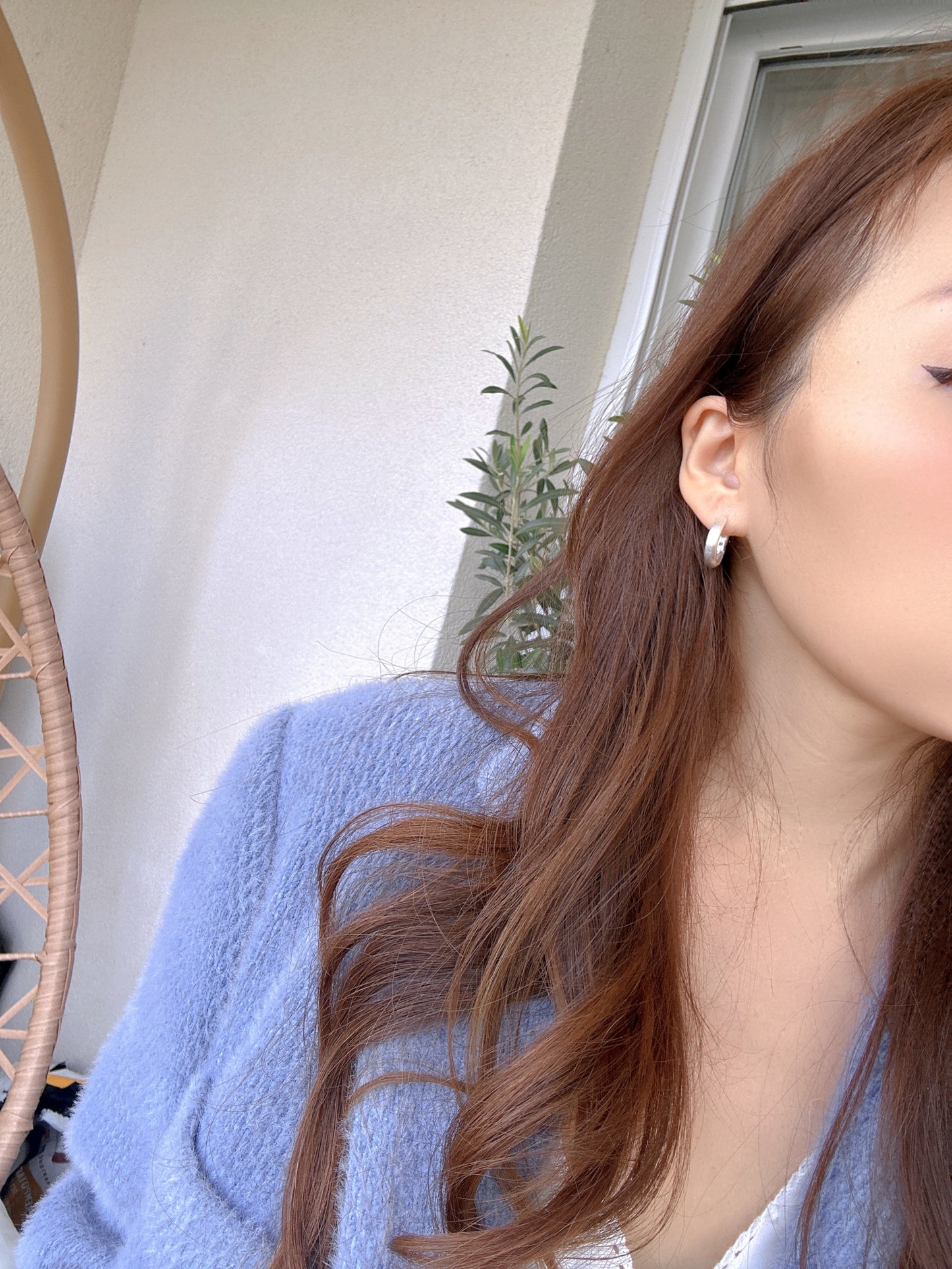 925 sterling silver hoop classic earrings