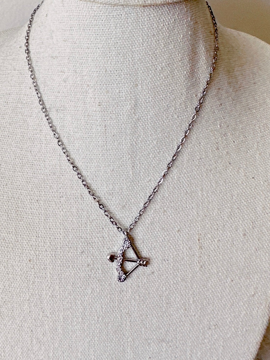 925 sterling silver Sagittarius necklace