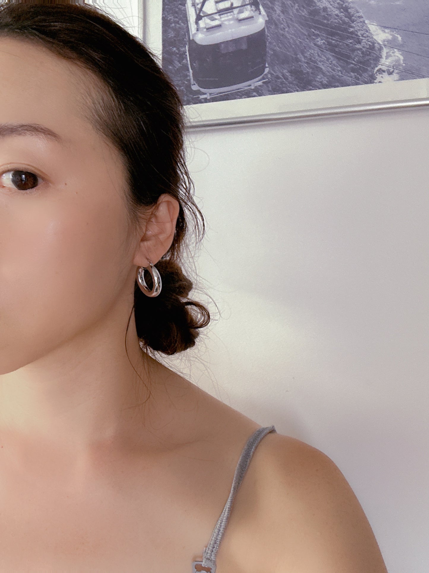 925 sterling silver hoop earrings