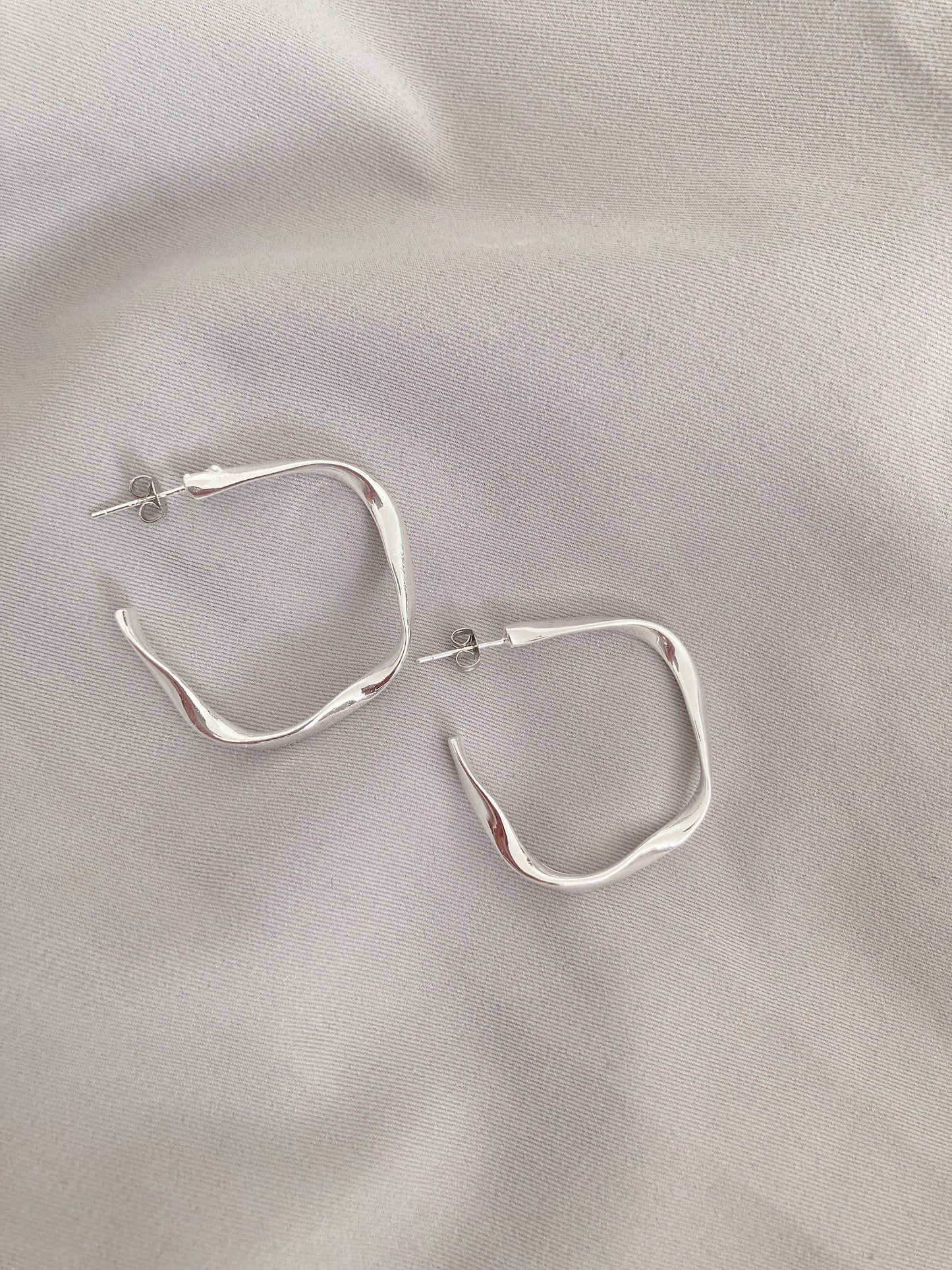 35mm 925 silver post earrings