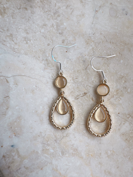925 Silver post bohémia style earrings