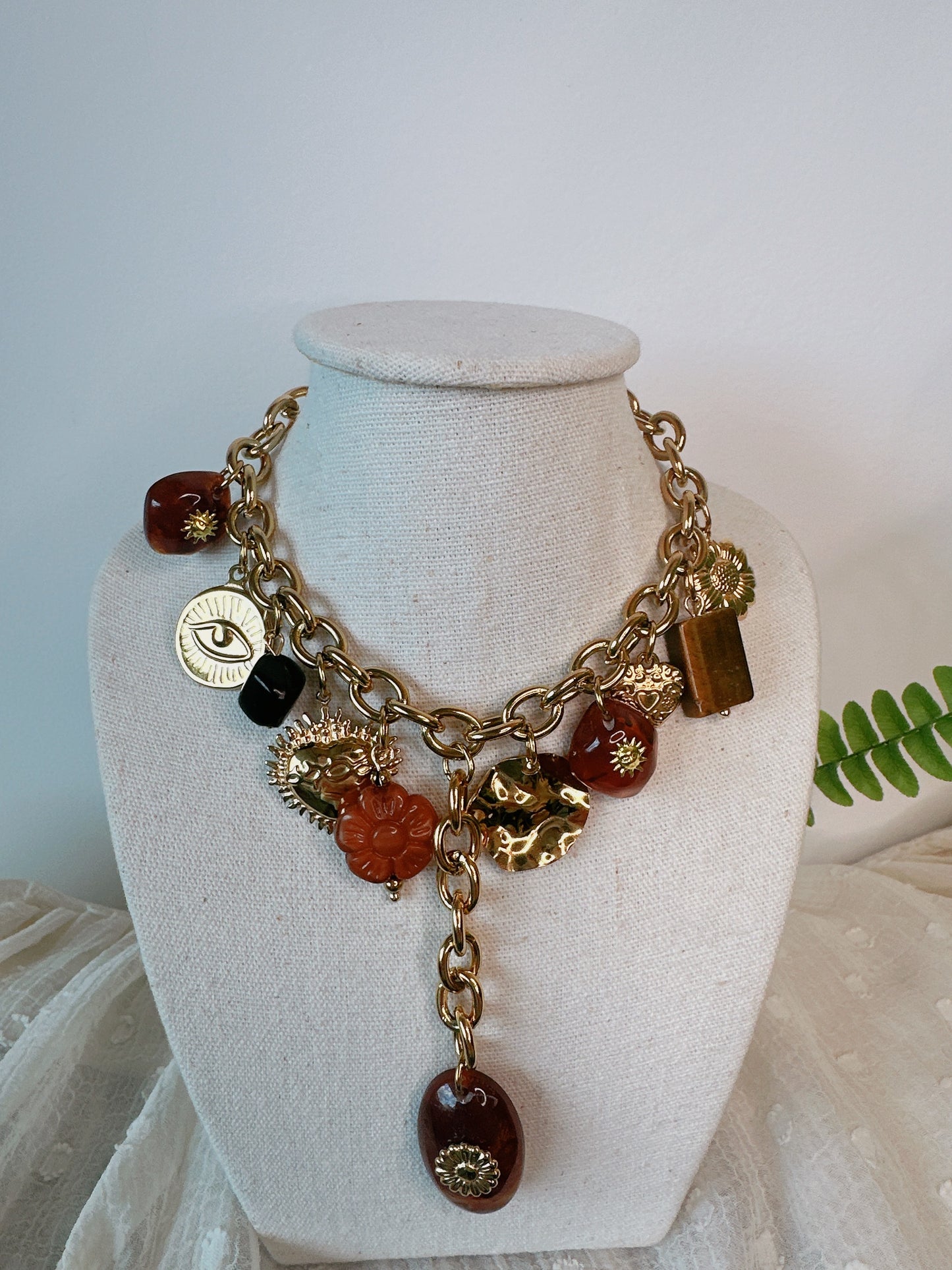 Soul Mate 133 & Bohemian style stainless steel necklace