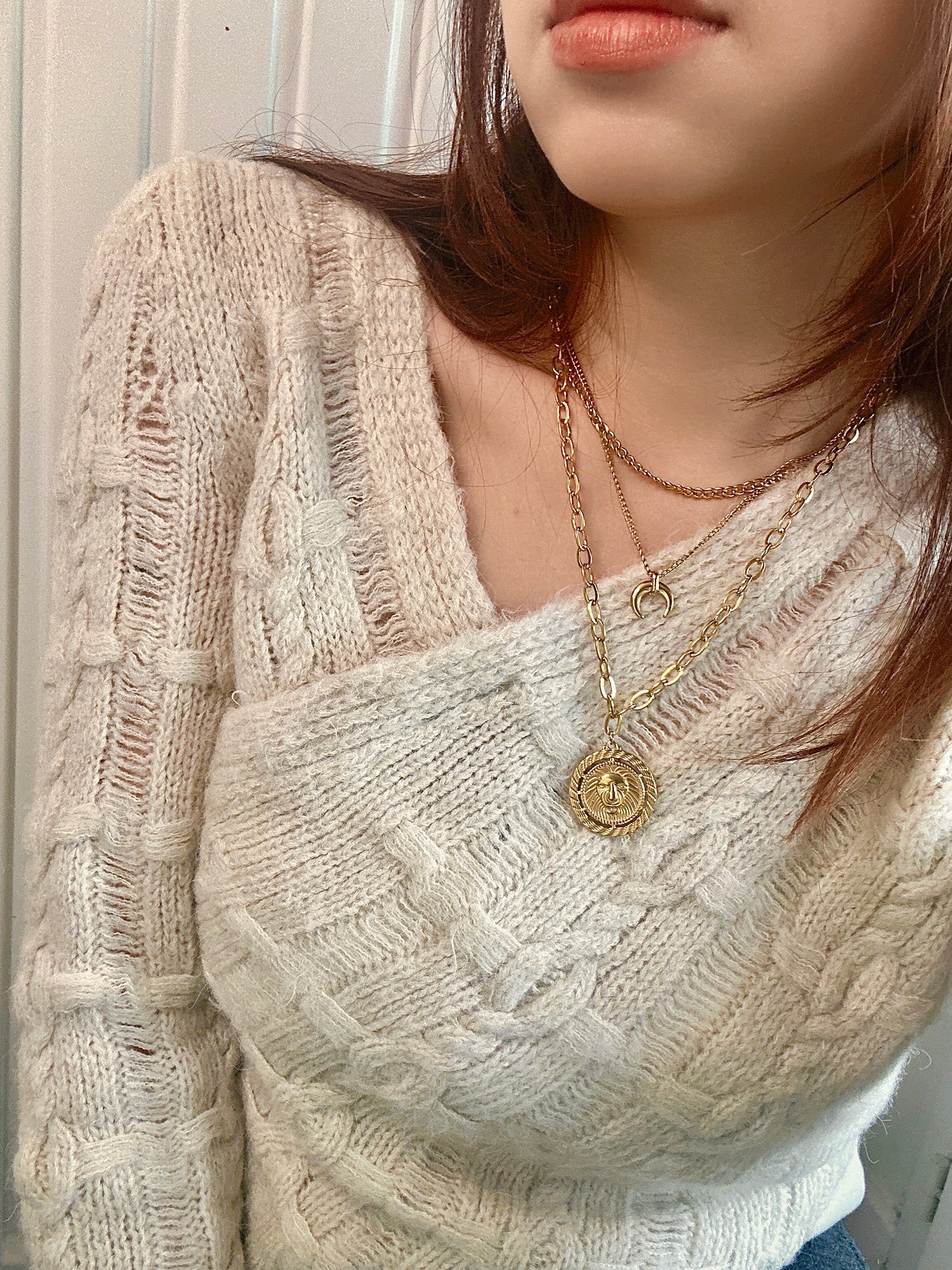 Set of bohemian style necklaces