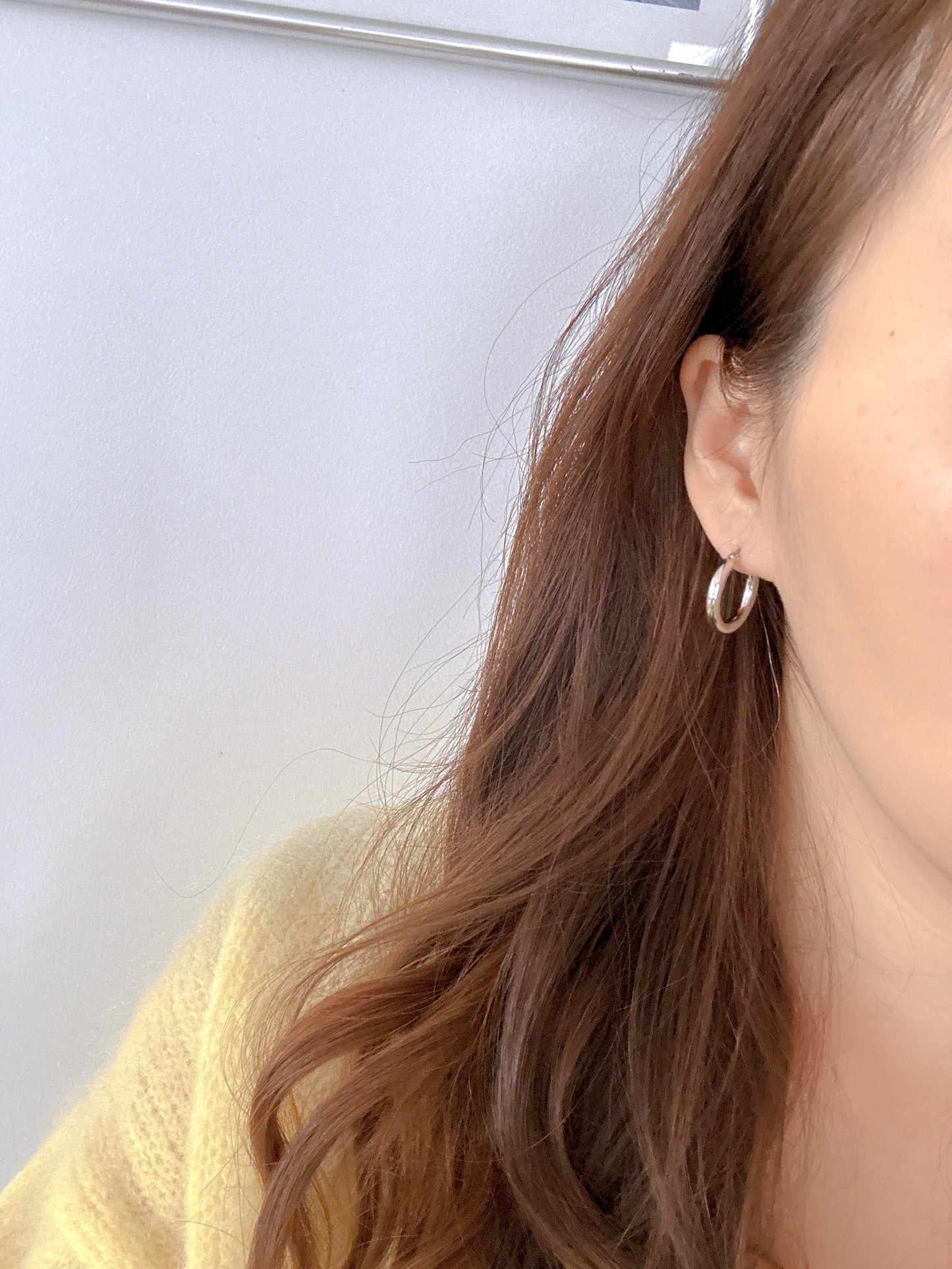 925 sterling Silver Classic hoop earrings