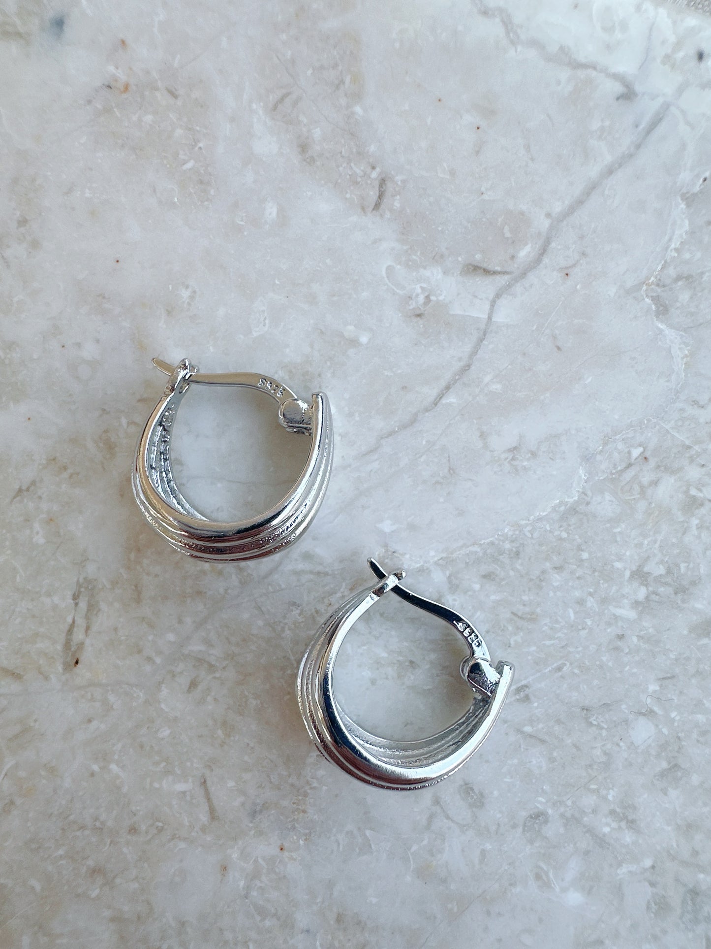925 sterling silver mini hoop earrings