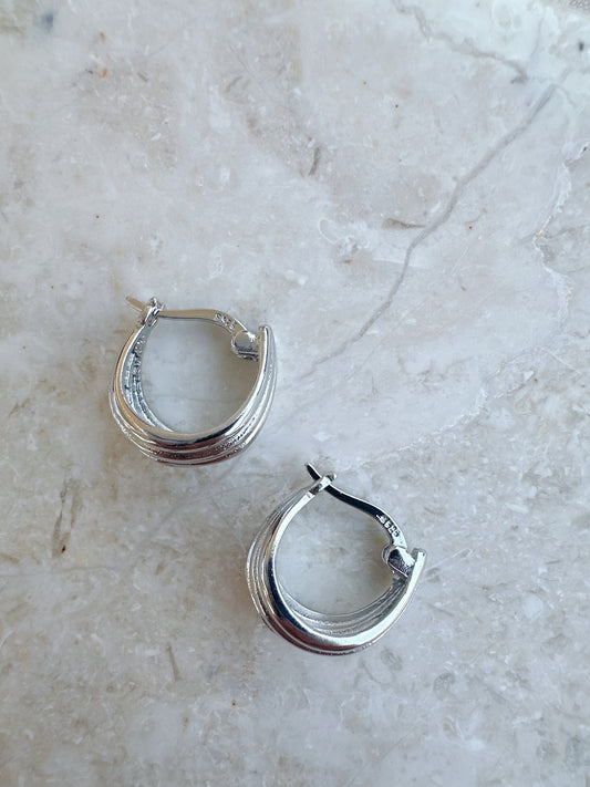 925 sterling silver mini hoop earrings