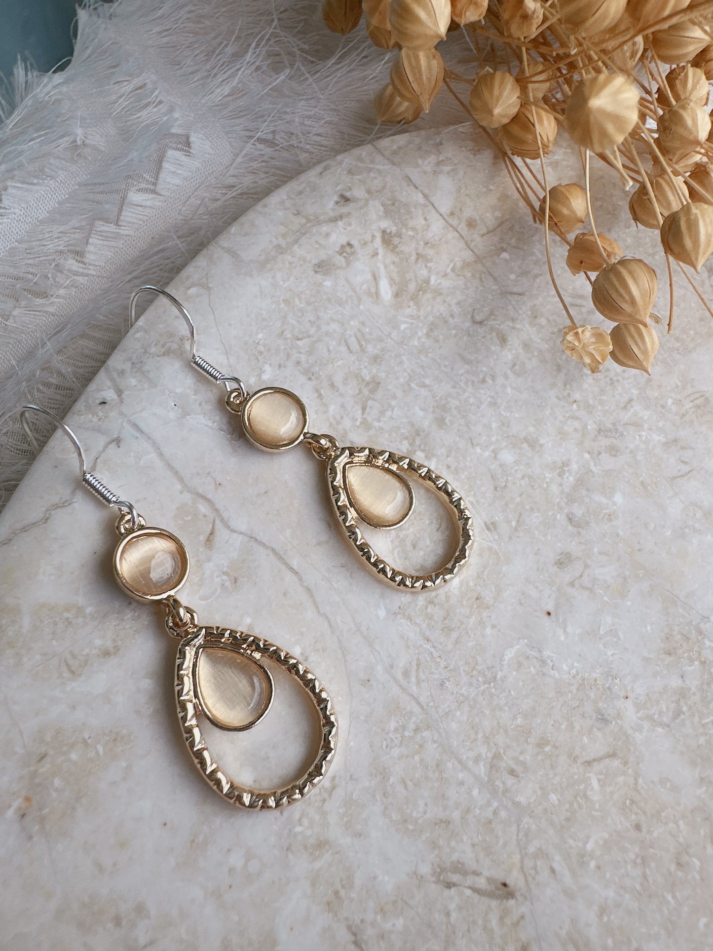 925 Silver post bohémia style earrings