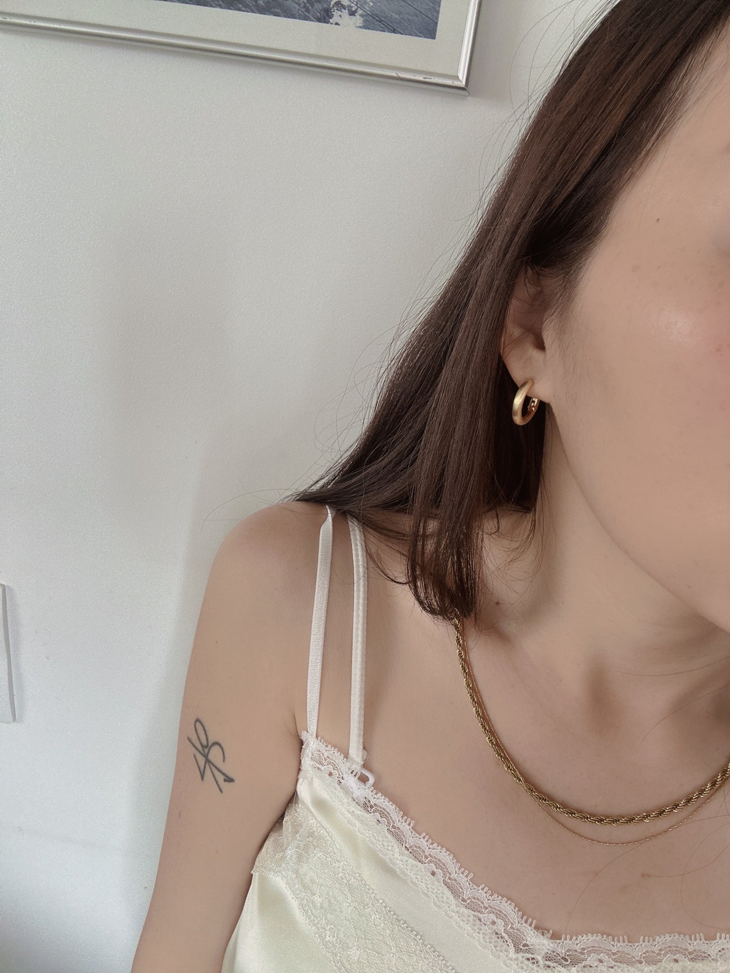 20mm 925 Silver post hoop earrings
