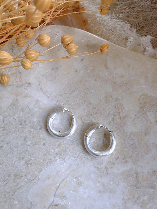 925 sterling silver hoop classic earrings