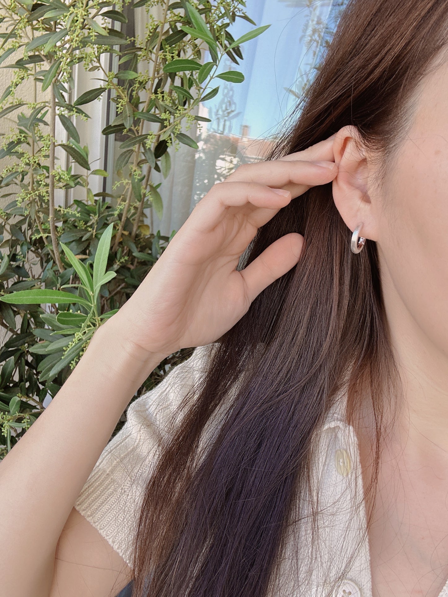 16mm 925 sterling silver hoop earrings