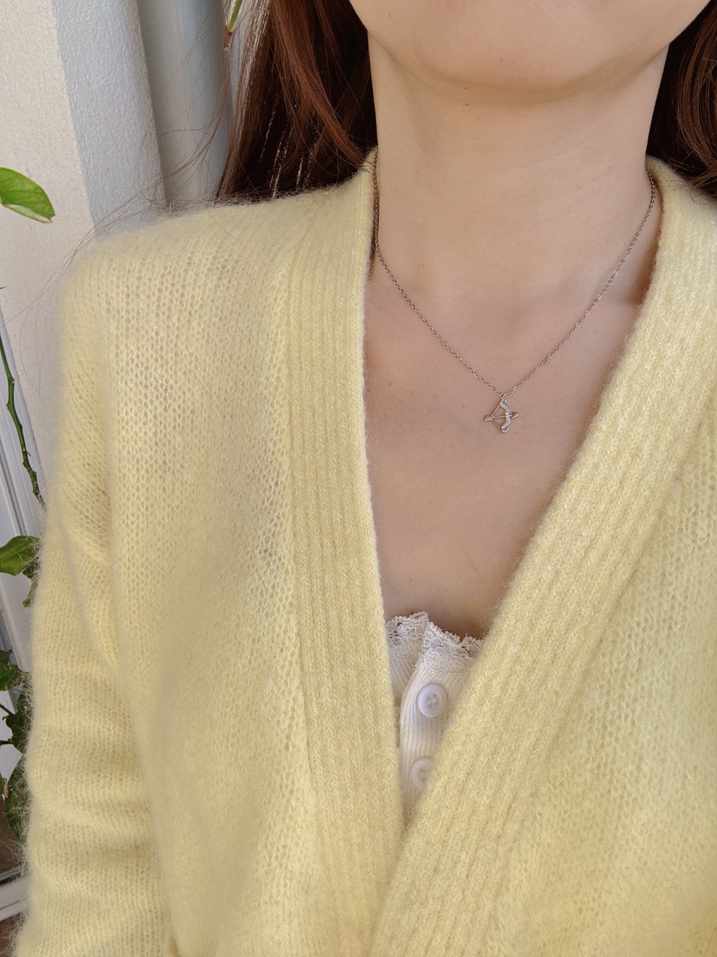 925 sterling silver Sagittarius necklace