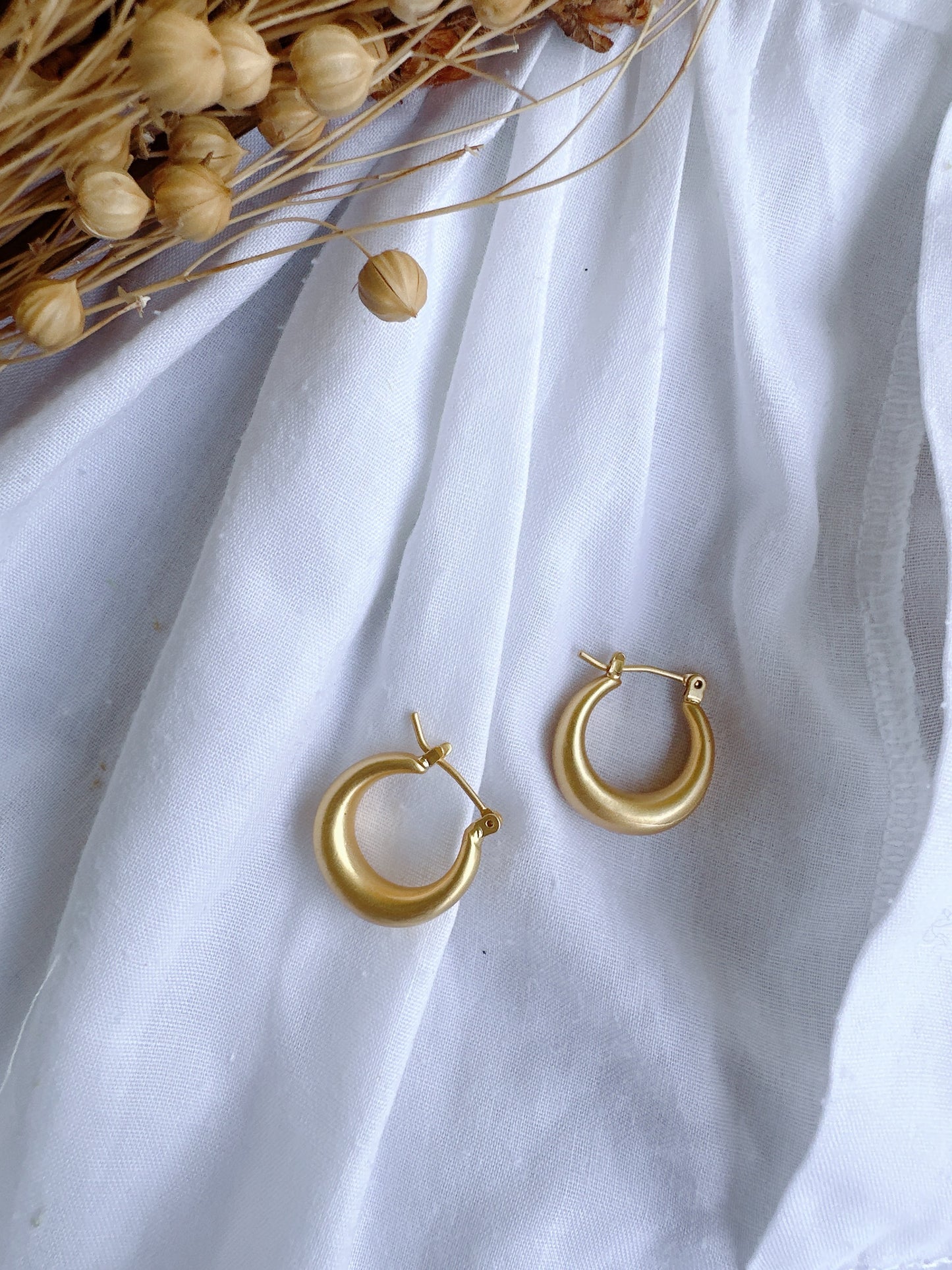 925 silver post mini hoop earrings