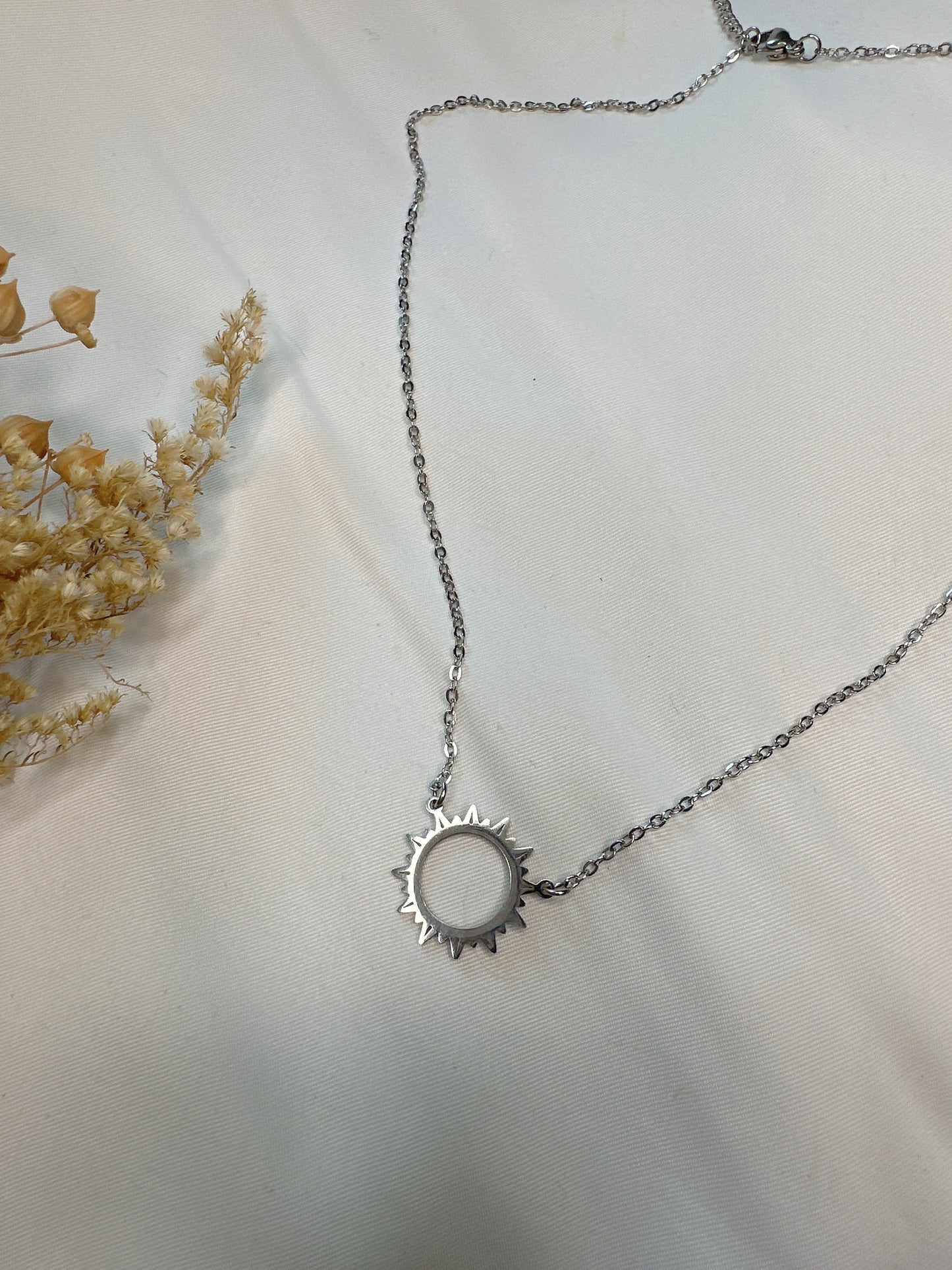 Sun stainless steel necklace