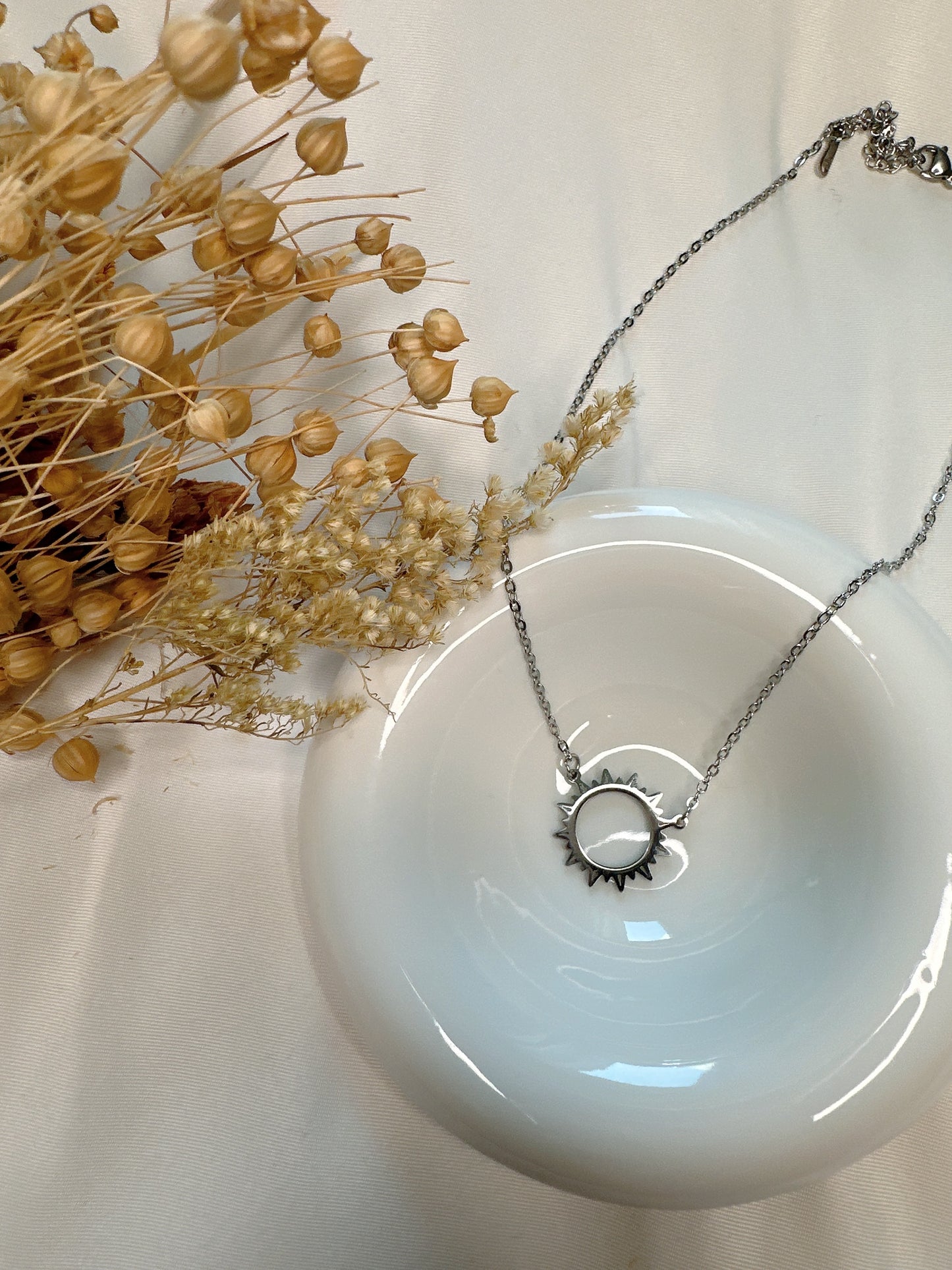 Sun stainless steel necklace