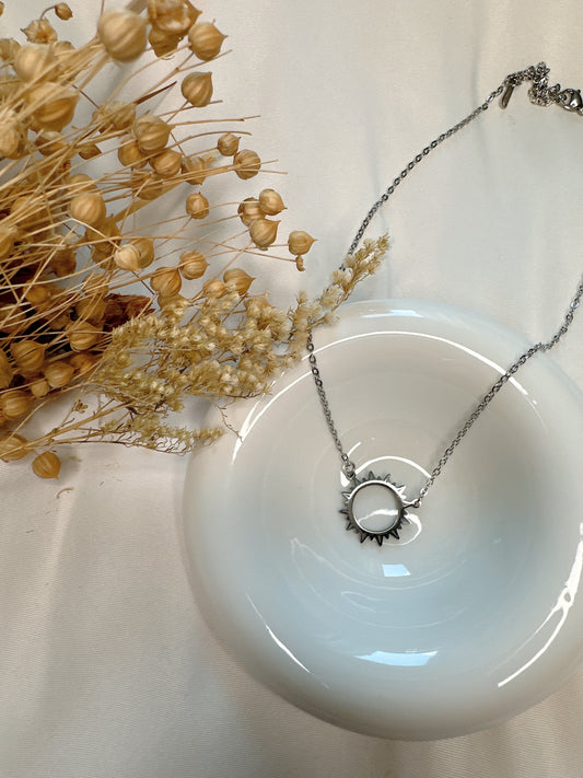Sun stainless steel necklace